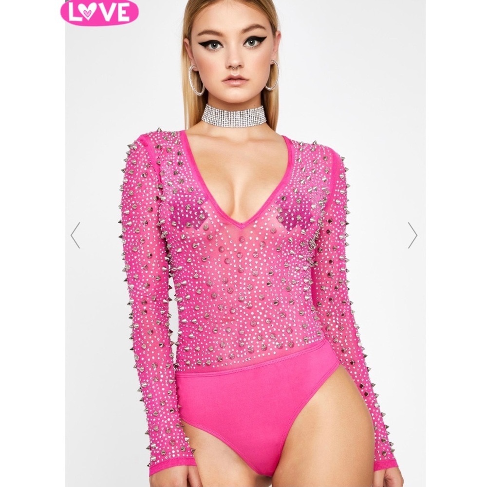 Brand New Pink Spike Bodysuit(New)